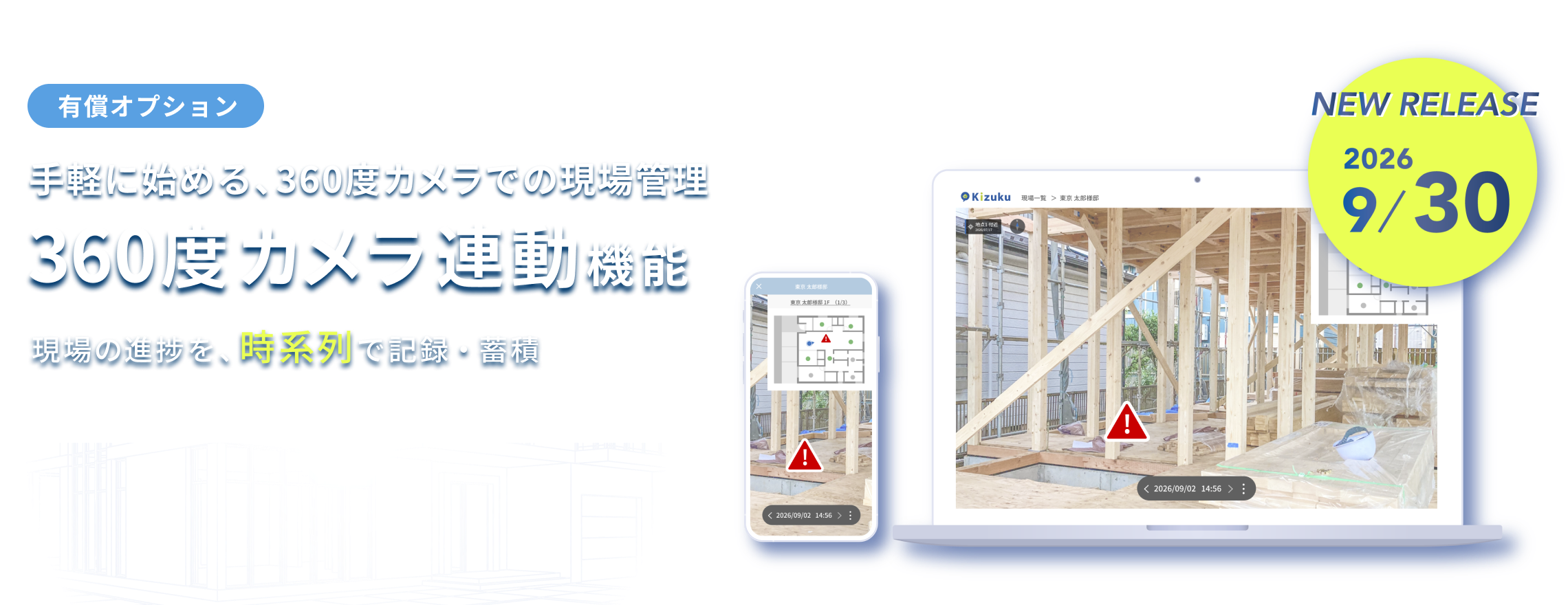 Kizuku360度カメラ連動機能