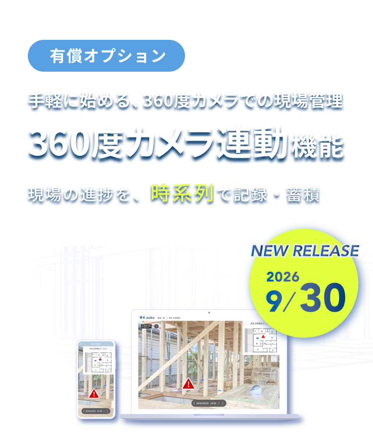 Kizuku360度カメラ連動機能